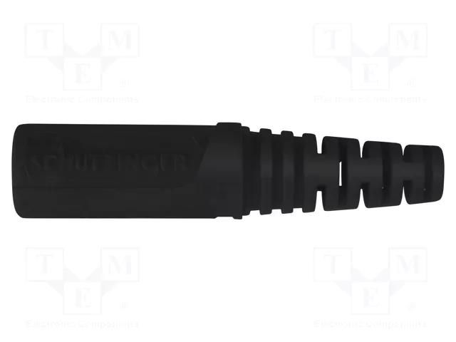 Connector: 4mm banana; socket; 32A; 33VAC; 70VDC; black; Ø: 4mm SCHÜTZINGER KU09LNI-SW