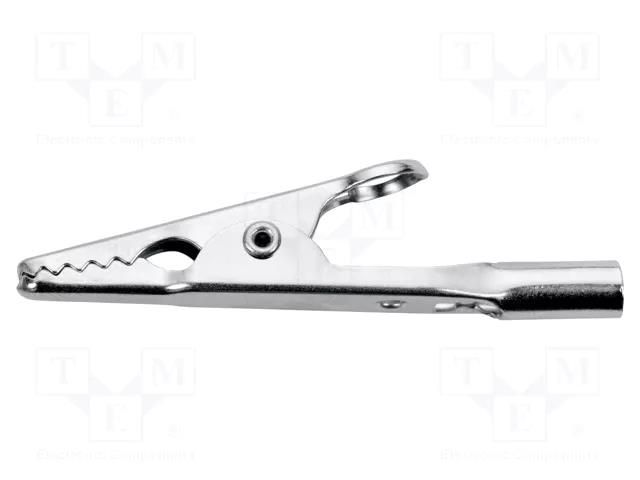 Crocodile clip; 16A; 70VDC; 33VAC; max.8mm; Type: non-insulated SCHÜTZINGER AK305NI