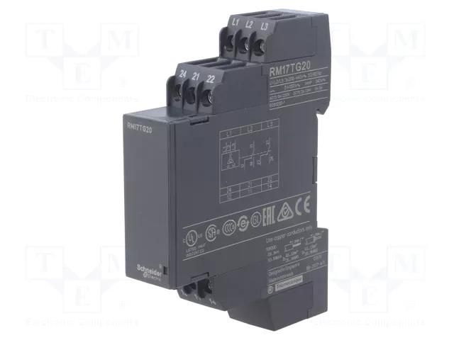 Voltage monitoring relay; for DIN rail mounting; Zelio Control SCHNEIDER ELECTRIC RM17TG20