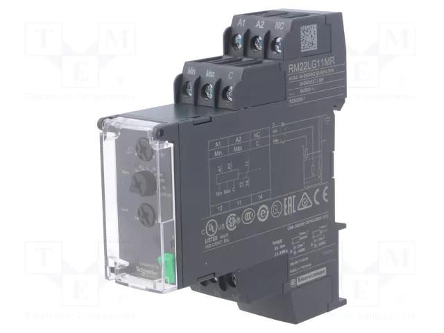 Level monitoring relay; conductive fluid level; 24÷240VAC; IP40 SCHNEIDER ELECTRIC RM22LG11MR