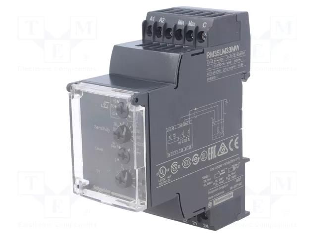 Level monitoring relay; 24÷240VAC; 24÷240VDC; Zelio Control SCHNEIDER ELECTRIC RM35LM33MW