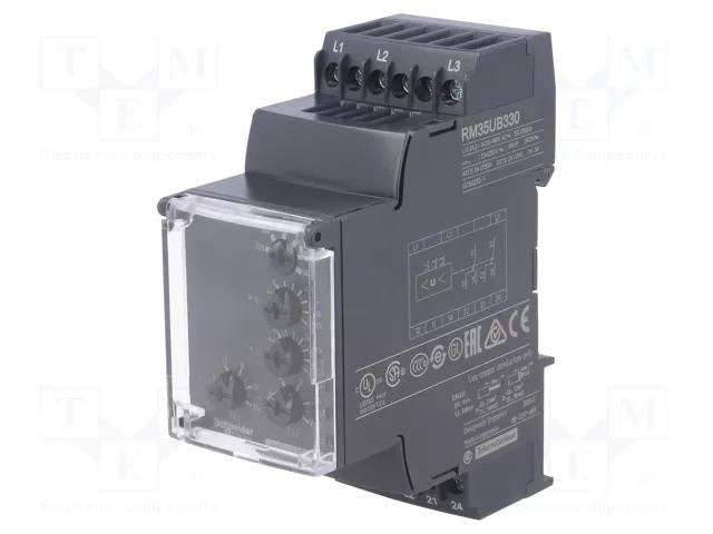 Voltage monitoring relay; for DIN rail mounting; Zelio Control SCHNEIDER ELECTRIC RM35UB330