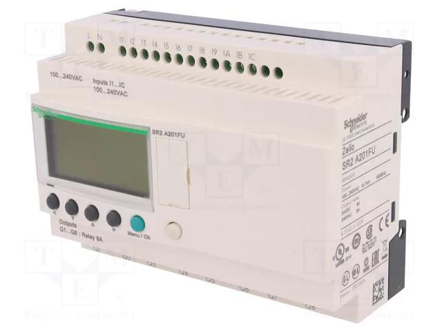 Programmable relay; IN: 12; Analog in: 0; OUT: 8; Zelio Logic; IP20 SCHNEIDER ELECTRIC SR2A201FU