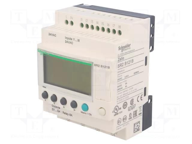 Programmable relay; IN: 8; Analog in: 0; OUT: 4; Zelio Logic; IP20 SCHNEIDER ELECTRIC SR2B121B