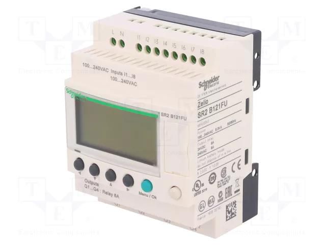 Programmable relay; IN: 8; Analog in: 0; OUT: 4; Zelio Logic; IP20 SCHNEIDER ELECTRIC SR2B121FU