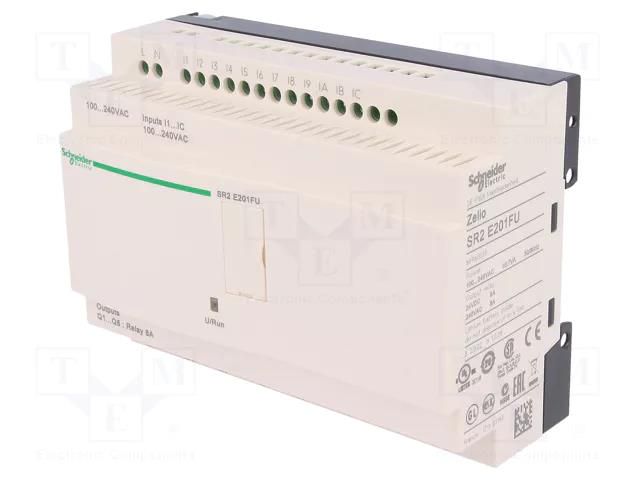 Programmable relay; IN: 12; Analog in: 0; OUT: 8; Zelio Logic; IP20 SCHNEIDER ELECTRIC SR2E201FU