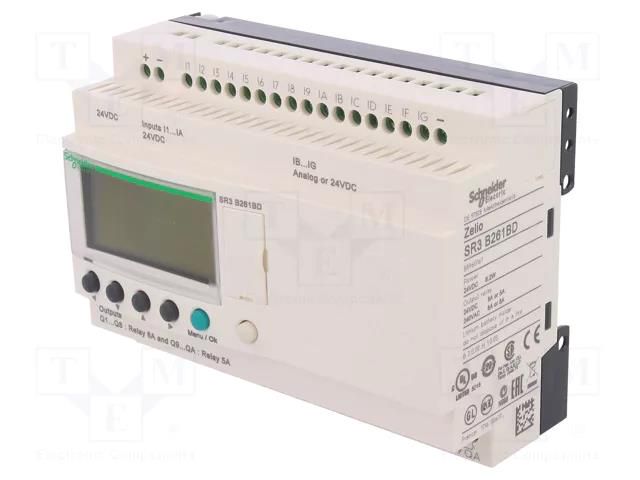 Programmable relay; IN: 16; Analog in: 6; OUT: 10; Zelio Logic; IP20 SCHNEIDER ELECTRIC SR3B261BD