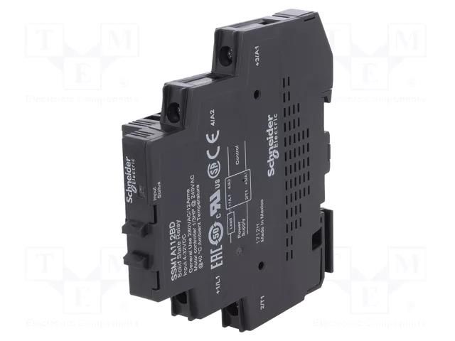 Relay: solid state; Ucntrl: 4÷32VDC; 12A; 24÷280VAC; SSM; 1-phase SCHNEIDER ELECTRIC SSM1A112BD