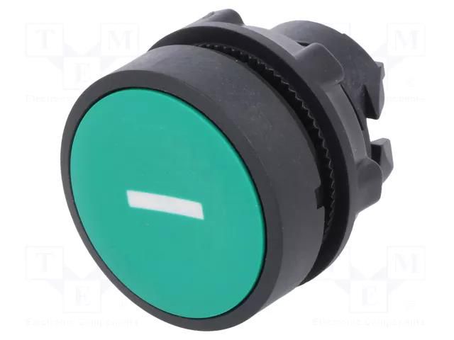 Switch: push-button; 22mm; Stabl.pos: 1; green; none; IP66; flat SCHNEIDER ELECTRIC ZB5AA331