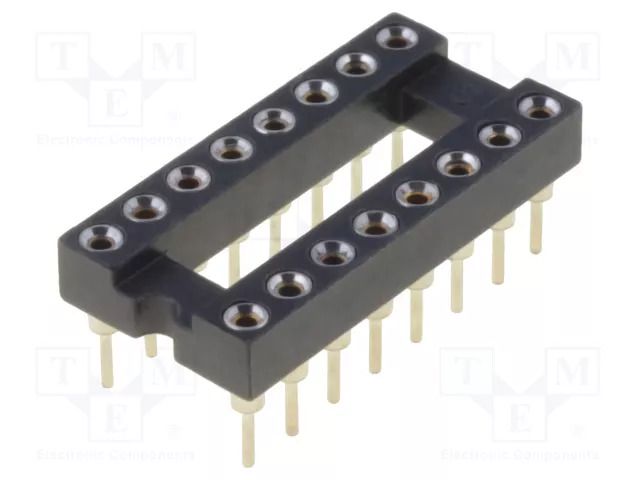 Socket: integrated circuits; DIP16; Pitch: 2.54mm; precision; THT ADAM TECH ICM-316-1-GT