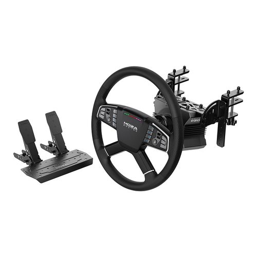 Gaming set - R5 base + TSW truck steering wheel + SRP-Lite pedals + Moza Racing RS071 clamps (PC), Moza Racing RS071