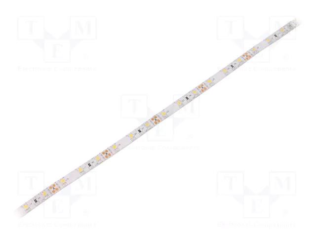 LED tape; white neutral; 3528; LED/m: 60; 8mm; white PCB; IP65 WISVA OPTOELECTRONICS HH-40KGG-3528FWAA