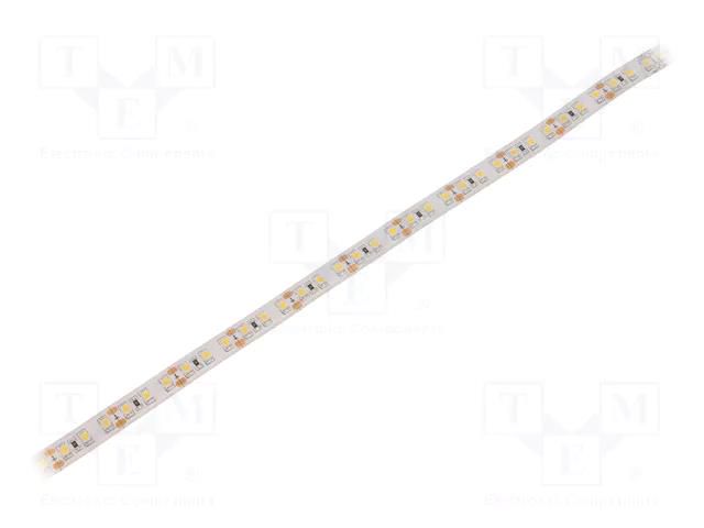LED tape; white warm; 3528; LED/m: 120; 10mm; white PCB; IP65; 12VDC WISVA OPTOELECTRONICS HH-30KTI-3528FWAA