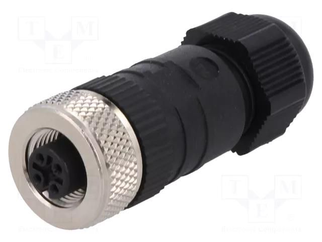 Connector: M12; plug; PIN: 5; female; straight; IP67; screw terminal LUMBERG AUTOMATION RKC5/9