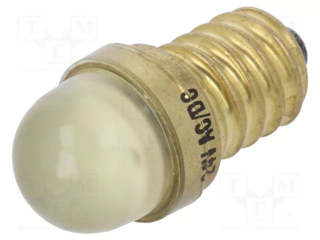 LED lamp; yellow; E14; 24VDC; 24VAC POLAM-ELTA LY-E14-24AC/DC