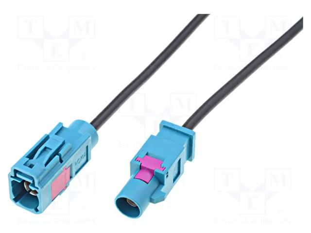 Cable; Fakra socket,Fakra plug; straight; 1m 4CARMEDIA ZRS-FAKRA.M/F.01