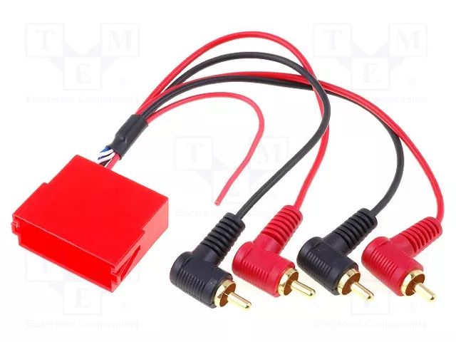 Adapter; ISO mini socket,RCA plug x4 4CARMEDIA ZRS-MISO/4RCA