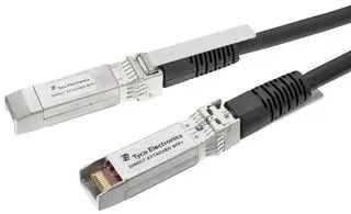 CABLE ASSEMBLY, SFP-SFP, 10M, BLACK, 28AWG 1-2032757-1