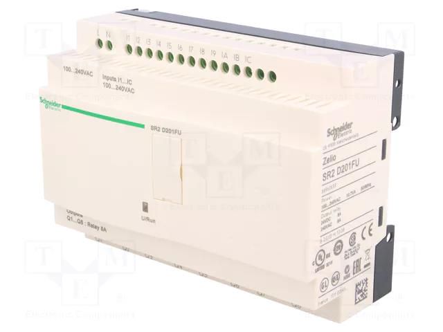 Programmable relay; IN: 12; Analog in: 0; OUT: 8; Zelio Logic; IP20 SCHNEIDER ELECTRIC SR2D201FU