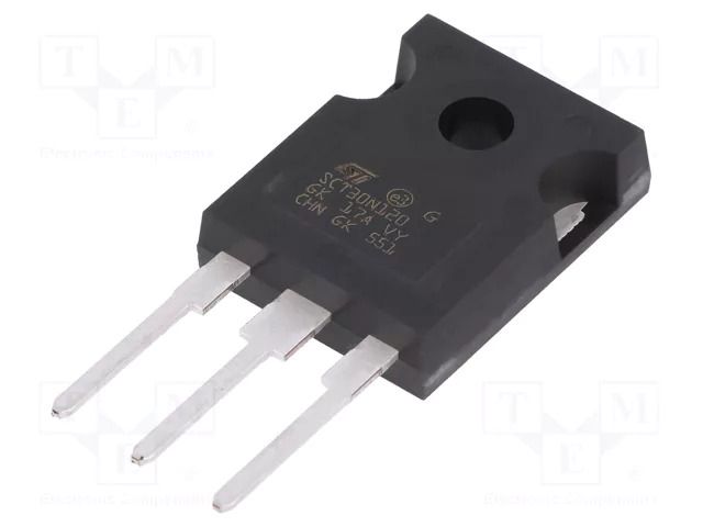 Transistor: N-MOSFET; SiC; unipolar; 1.2kV; 34A; Idm: 90A; 270W STMicroelectronics SCT30N120