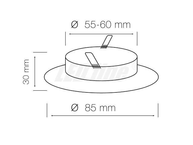 LED line® downlight round patina 242717 5901583242717