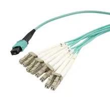 FIBRE CORD, MPO PLUG-LC, MM, 5M MPM8OM4-FLCR-5