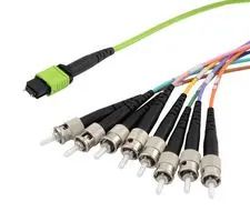 FIBRE CORD, MPO PLUG-ST, MM, 1M MPM8OM5-STR-1