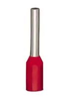 FERRULE TERMINAL, 12 X 1.4MM, CRIMP, RED 216-263