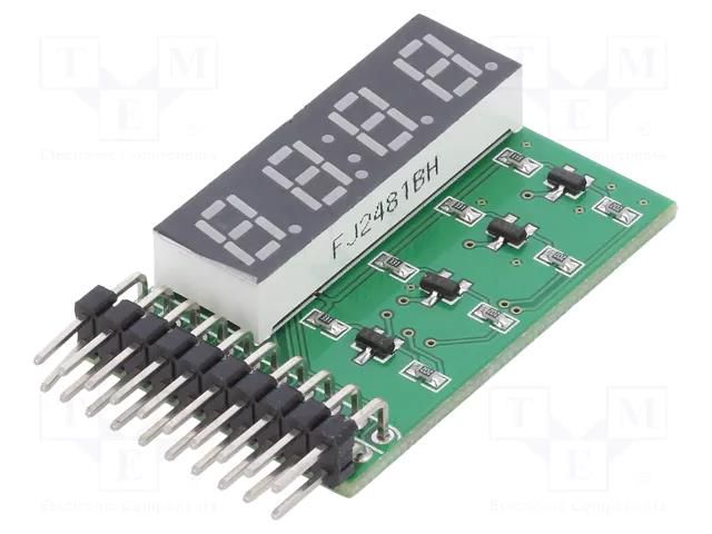 Module: display; No.char: 4; Display: LED WAVESHARE WSH-4653