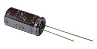 ALUMINUM ELECTROLYTIC CAPACITOR 220UF, 25V, 20%, RADIAL EKMG250ELL221MHB5D