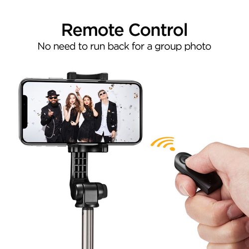 Selfie stick Spigen S540W Bluetooth with tripod - black, Spigen 8809606426885 8809606426885