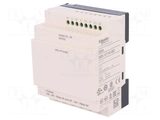 Module: extension; IN: 8; OUT: 6; OUT 1: relay; 24VDC; Zelio Logic SCHNEIDER ELECTRIC SR3XT141BD