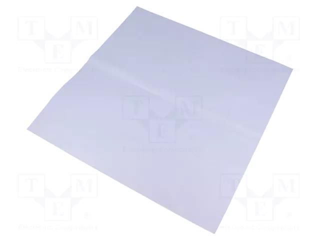 Heat transfer pad: silicone caoutchouc; L: 300mm; W: 300mm; 1W/mK NINIGI SILI300X300-G