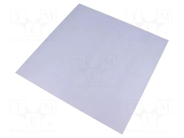 Heat transfer pad: silicone caoutchouc; L: 300mm; W: 300mm; 1W/mK NINIGI SILI300X300