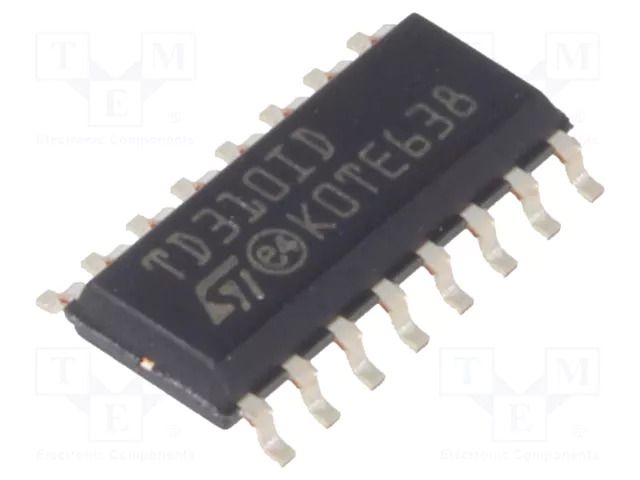 IC: driver; H-bridge; IGBT gate driver,MOSFET gate driver; SO16 STMicroelectronics TD310ID