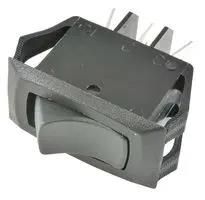 SWITCH, ROCKER, SPDT, 16A, 250V, BLACK RB911-RB-B-0-N