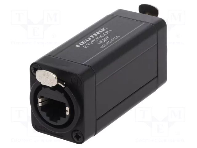 Coupler; socket; etherCON; PIN: 8; RJ45 socket,both sides; female NEUTRIK NTR-NE8FF