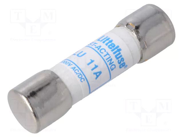 Fuse: fuse; 11A; 1kVAC; 1kVDC; ceramic; 10.3x38mm LITTELFUSE 0FLU011.T