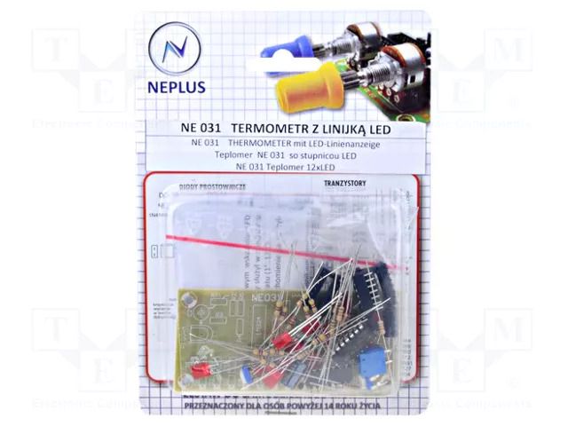 Digital thermometer; 12÷20VDC; 1°C Nord Elektronik Plus ZSM-NE031