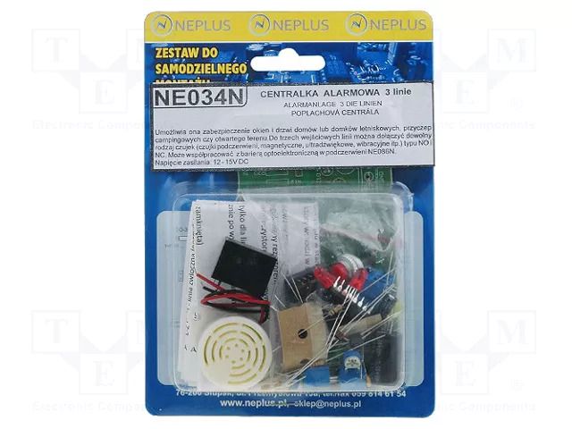 Alarm panel; 12÷15VDC; 20mA; IN: 3 Nord Elektronik Plus ZSM-NE034