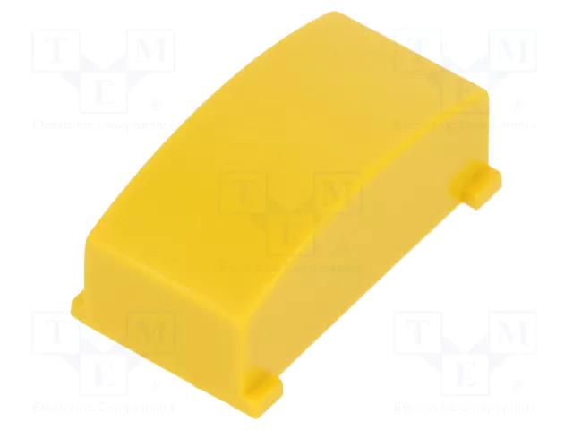 Button; rectangular; yellow MEC MEC16300-Y
