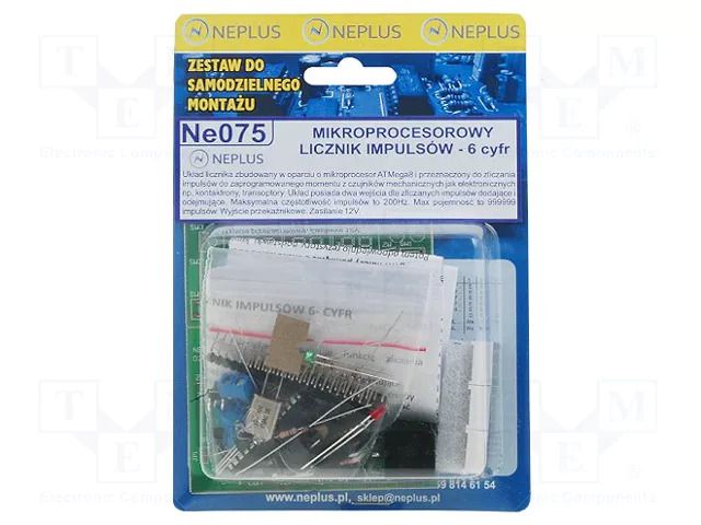 Pulse counter; 12VAC; 200Hz Nord Elektronik Plus ZSM-NE075