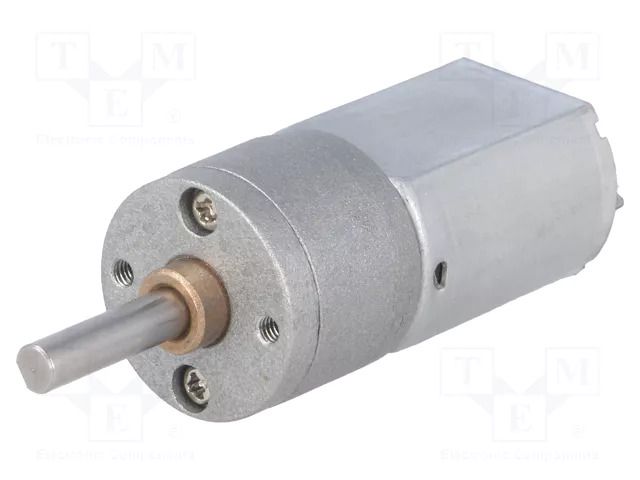 Motor: DC; with gearbox; POLOLU 20D; 6VDC; 3.2A; Shaft: D spring POLOLU POLOLU-3450