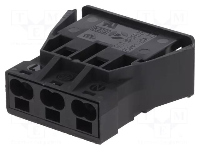 Connector: pluggable terminal block; spring clamp; female; GST18 WIELAND 92.031.9058.1