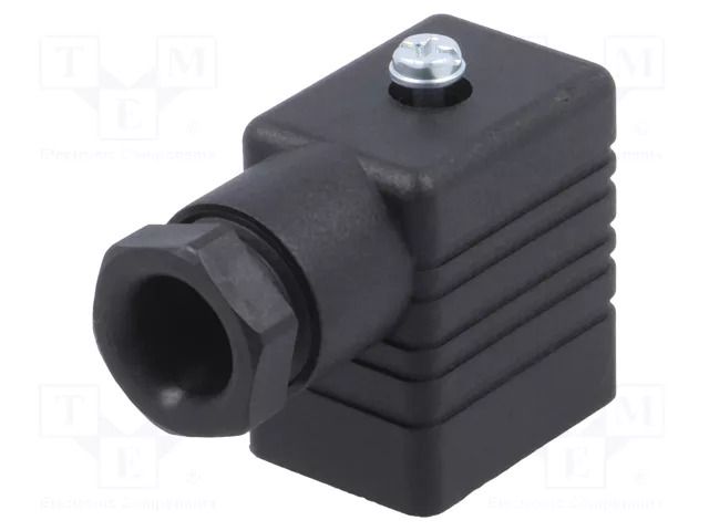 Connector: valve connector; plug; form B; 11mm; female; PIN: 3; 250V HIRSCHMANN GM216NJSW