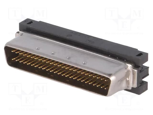 Connector: SCSI; PIN: 50; shielded; for ribbon cable; plug; male TE Connectivity 5749111-4