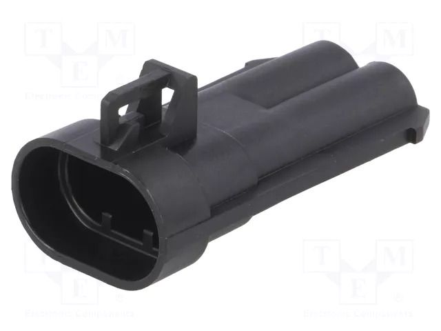 Connector: automotive; plug; male; Ducon 6.3; PIN: 2; for cable APTIV 15344054