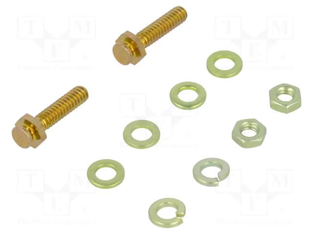 Spring lock set for D-Sub; Locking: slide latch; AMPLIMITE TE Connectivity 5206514-6