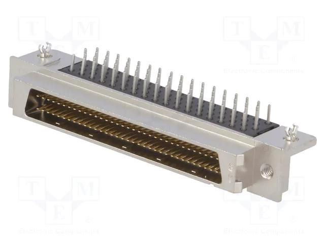 Connector: SCSI; PIN: 68; shielded; Locking: latch,screws; PCB snap TE Connectivity 2-5174341-5