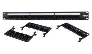 CONNECTOR, CAT6 PATCH PANEL, 24PORT, 1U N252-024